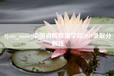 抚顺中国消防救援学院2019录取分数线