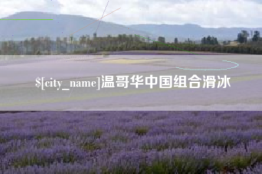 抚顺温哥华中国组合滑冰