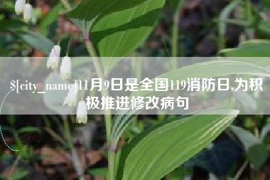 抚顺11月9日是全国119消防日,为积极推进修改病句