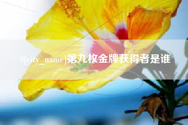 抚顺第九枚金牌获得者是谁
