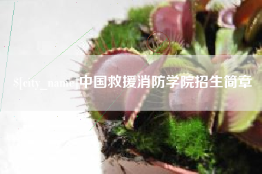 抚顺中国救援消防学院招生简章