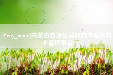 抚顺内蒙古自治区消防技术服务执业管理平台
