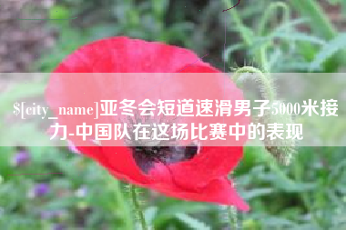 抚顺亚冬会短道速滑男子5000米接力-中国队在这场比赛中的表现