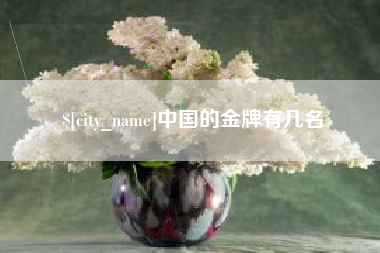 抚顺中国的金牌有几名