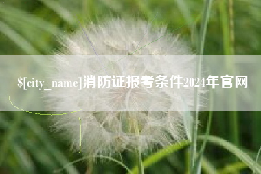 抚顺消防证报考条件2024年官网