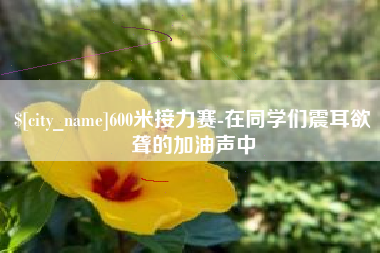 抚顺600米接力赛-在同学们震耳欲聋的加油声中