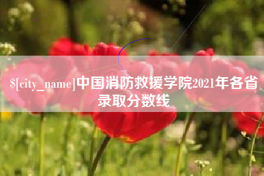 抚顺中国消防救援学院2021年各省录取分数线