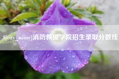 抚顺消防救援学院招生录取分数线