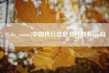 抚顺中国执行信息公开网有app吗