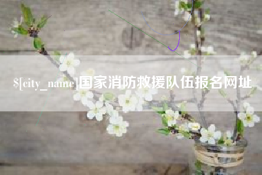 抚顺国家消防救援队伍报名网址