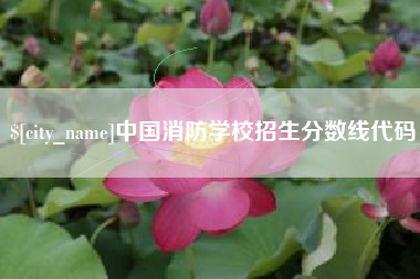 抚顺中国消防学校招生分数线代码