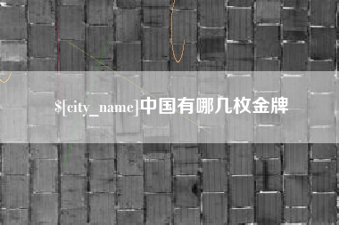 抚顺中国有哪几枚金牌