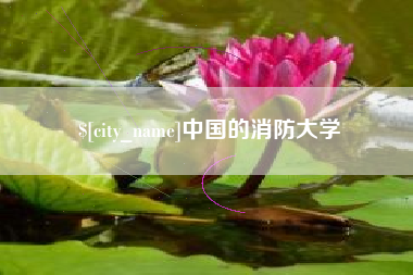 抚顺中国的消防大学