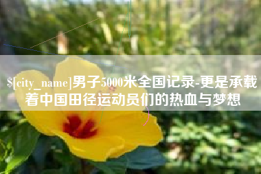 抚顺男子5000米全国记录-更是承载着中国田径运动员们的热血与梦想