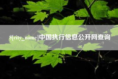 抚顺中国执行信息公开网查询