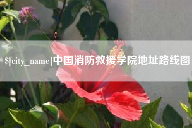 抚顺中国消防救援学院地址路线图