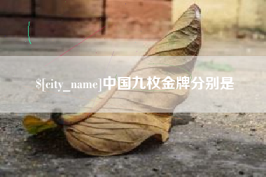 抚顺中国九枚金牌分别是