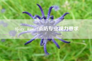 抚顺消防专业视力要求