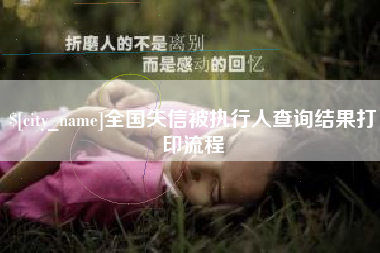 抚顺全国失信被执行人查询结果打印流程