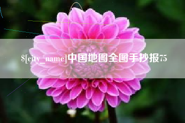 抚顺中国地图全图手抄报75