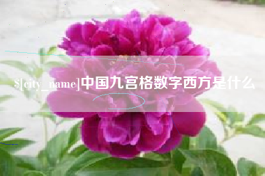 抚顺中国九宫格数字西方是什么