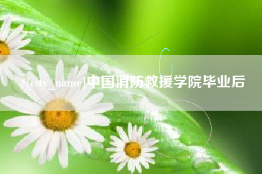 抚顺中国消防救援学院毕业后