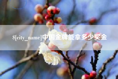 抚顺中国金牌能拿多少奖金