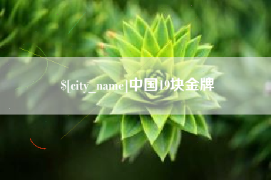 抚顺中国19块金牌