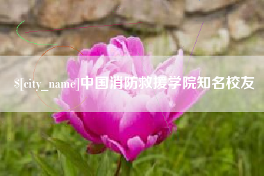 抚顺中国消防救援学院知名校友