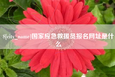 抚顺国家应急救援员报名网址是什么