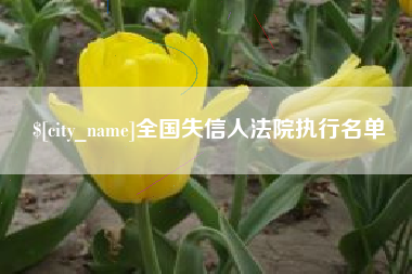 抚顺全国失信人法院执行名单