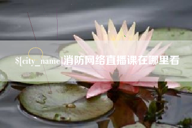 抚顺消防网络直播课在哪里看