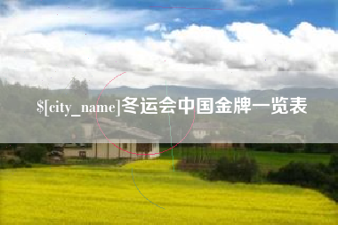 抚顺冬运会中国金牌一览表