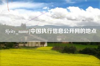 抚顺中国执行信息公开网的地点