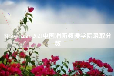 抚顺2021中国消防救援学院录取分数