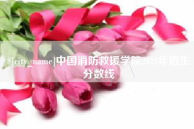 抚顺中国消防救援学院2021年招生分数线
