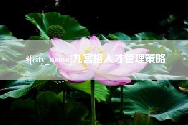 抚顺九宫格人才管理策略