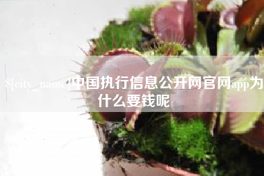 抚顺中国执行信息公开网官网app为什么要钱呢